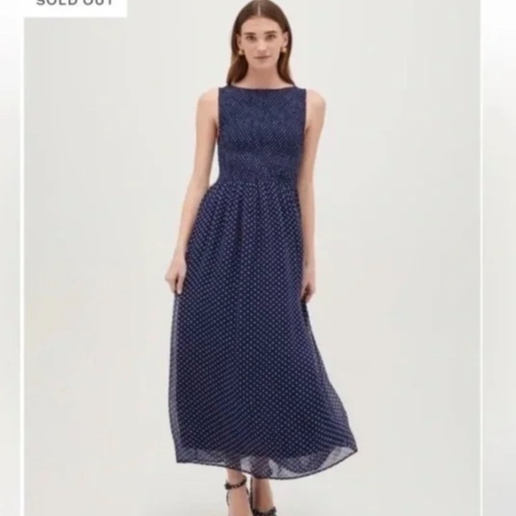 Hill House Cosima Nap Dress • Navy Polka Dot • Size S • Sold Out! - Picture 1 of 10